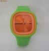 Ceas ODM silicon Green/Orange