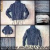 GEACA / PUFOAICA SCURTA FASHION de DAMA firma MAXMARA, INCRETITA, CULOARE GRI SOBOLAN