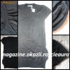 ROCHIE NEAGRA TRICOTAJ R. LEEZIO, MANECA SCURTA, 2 BUZUNARE GOGOSAR