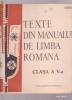 TEXTE DIN MANUALUL DE LIMBA ROMANA - VINIL -C.S. 1
