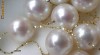 COLIER AUR 14K CU 11 PERLE ALBE NATURALE CU DIAMETRUL DE 10 MM