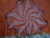 Macrame diametrul 30 cm. cu margine albastra