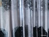 Perdea / Perdele Georgia Gri Brodata cu Flori Negre G183G