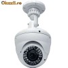 Camera dome ir alb cu suport