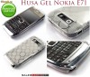 HUSA ALBA CLEAR GEL - SILICON NOKIA E71 - TRANSPORT GRATUIT