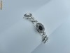Bratara ag. Tibetan cu Cristale albe si Onix, Bijuterii / Bratari fashion, NOU!!! Bratara ag. Tibetan cu Cristale albe si Onix, Bijuterii / Bratari fashion, NOU!!!