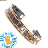 Bratara magnetica din titan placata cu aur cod EBB 6020
