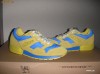 Super adidasi/tenesi unisex ELLESSE noi, absolut superbi, Sz 38, piele intoarsa galbena +tesut blue, foarte comozi si usori !