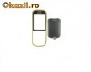 Carcasa telefon Nokia 3720c fata + spate negru/galben
