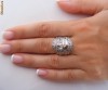 DE VIS: Set inel + 2 gardieni aur 14K, 14.4g, montura unicat 2,5 CARATE DIAMANTE !!!