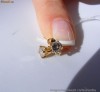 Cercei STUD aur 14K ornati cu 2 BRILIANTE de cate 0.30 carate !!!