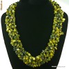 Colier, salba, margele cu Turquoise Galben  Natural, 130gr, 45cm