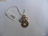Superb pandantiv din aur 10k si 0,35 carate diamante si topaze naturale