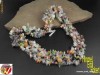Colier Multi stone , salba multicolor, margele  cu aventurin, RQ, etc , 126gr, 45,7cm