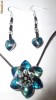 Medalion din cristale Swarovski cu cercei