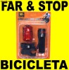 POLICE 100W Set FAR Profi Pentru Bicicleta LED CREE 100% LUXEON cu Lupa Zoom 3 Faze + Stop 5 Leduri Led are 3 Moduri Iluminare 100 w