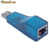 Adaptor USB Ethernet RJ-45 pentru laptop si tablete  - cel mai mic pret din ROMANIA