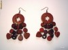 CERCEI  MULTICOLORI   NUCA  DE  COCOS-HANDMADE
