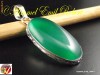 Pandantiv argint   cu Piatra Onix Verde L=50mm  9.5gr