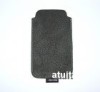 Husa Piele Telefon Mobil ( 12 x 6 ) cm Neagra