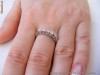 Inel-verigheta designer aur 18K, 3.3g, ornat cu 5 BRILIANTE de ~3mm (0.4ct) !!