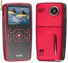 Camera video HD Kodak Zx1 rosie, nefolosita, tipla pe display, cutie sigilata, cabluri USB+HDMI+AV+2 acumulatori(2000mA)