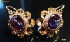 cercei aur 14K rusesti cu alexandrit alexandrite russia cercei aur 14K rusesti cu alexandrit alexandrite russia