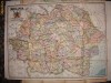 Harta - Romania pe judete si administrativa - 1934