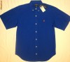 Camasa RALPH LAUREN, albastra, 100% bumbac, maneca scurta, S, ORIGINALA!