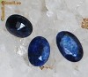 Superb set de 3 SAFIRE NATURALE/ safir bleumarin albastru inchis adanc, pentru pereche de CERCEI si pandantiv!!!