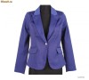 Sacou casual albastru V1338