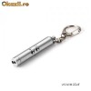 Breloc metalic 2 in 1 cu Laser Rosu