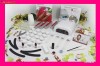 KIT/SET UNGHII CU GEL MANICHIURA UNGHII FALSE :LAMPA UV 36W+21 DE GELURI+ACCESORII