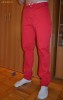 Blugi rosii - model carrot , conici cu tur/turul lasat