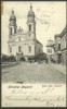 Ungaria - Papa, biserica romano-catolica, ilustrata circ. 1903