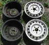 Jante pe 15 din tabla pentru Mercedes Vito in stare foarte buna - 4 buc