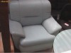 Fotoliu imitatie piele - coluare albastru-deschis - Import Germania -