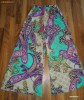 Pantaloni de vara, model oriental - verde  SUPER