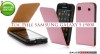 HUSA ROZ ELEGANTA SLIM TOC PIELE SAMSUNG GALAXY S / S PLUS I9000 I9001 - TRANSPORT GRATUIT!