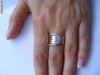 Inel designer aur 14K, 7.5g, model catarama ornat cu 26 BRILIANTE !!