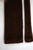 CRAVATA SLIM FIT SUBTIRE INGUSTA IMPLETITA SKINNY CASUAL SMART MARO BROWN TIE OFFICE 1