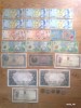 Lot 18 bancnote si 5 monede romanesti(500 lei 1940,1000 lei 1943.....)