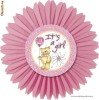 Decoratiune Ghirlanda festiva, diametru 50cm TEDDY BEAR PINK