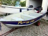 BARCA CU MOTOR DE 5HP IN 4T, APROAPE NOUA