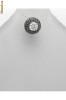 Pandantiv rotund din argint cu cubic zirconia negru si transparent 17-1-i2389