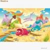 Dinozauri - Tablou luminos camera copii