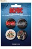 INSIGNE ROCK/PUNK- Set - AC/DC, JIMI HENDRIX, THE ROLLING STONES si altele.