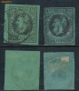 RFL 1872 ROMANIA prima emisiune pt ziare, 2 timbre stampilate hartie de culori diferite