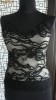 Top dantela neagra cu interior crem