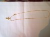 Lantisor de aur+cruciulita de aur. Din BETHLEEM. 24k